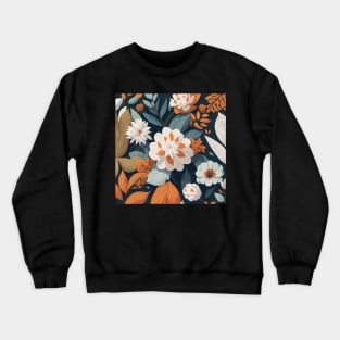 A Captivating Floral Pattern Crewneck Sweatshirt